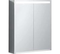 Keramag Armoire de toilette Geberit Option avec Ã©clairage, deux portes, largeur 60 cm, 500582001 - 500.582.00.1