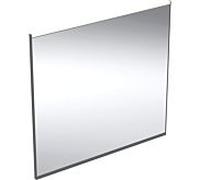 Geberit Option Plus Square miroir lumineux 502782141 75 x 70 cm, noir mat/aluminium anodisé, éclairage direct/indirect
