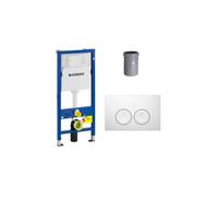 Geberit - Pack Geberit DuoFix 100 + Plaque de Commande Delta 21 Blanche (SETUP100-PRO1)