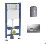 Geberit - Pack Geberit DuoFix 100 + Plaque de Commande Delta 50 Chrome (SETUP100-PRO4)