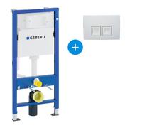 Geberit - Pack Geberit DuoFix 100 + Plaque de Commande Delta 51 Blanche (SETUP100-PRO2)