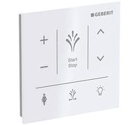 Geberit Panneau de commande mural AquaClean 147041SI1 pour montage en saillie, surface en verre/couleur blanc