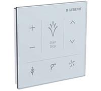 Geberit - Panneau de contrôle mural, pour Geberit AquaClean simple : verre blanc (147.038. Si. 1)