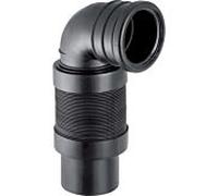Geberit Pe 241521001 DN 90, 90 degrés, pour WC , extensible