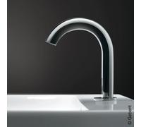 Robinetterie de lavabo Geberit Piave, saillie 167mm, alimentation au réseau, avec mitigeur thermostatique, pour boîtier de fonction encastré, 116.187.21.1, Couleur: chromé brillant