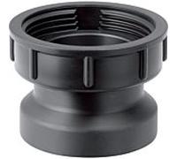 Geberit pièce de raccordement 152179161 2000 2000 / 4 ", DN 50, joint et écrou-union, PE-HD, noir