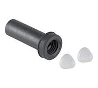 Geberit pièce de raccordement 152608461 Ø 50 mm, avec manchon / capuchons, PE-HD, chromé satiné