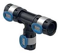 Geberit Pièce en T FlowFit 620132001 DN 15/20/15, Ø 20/25/20 mm, 12,4 cm, réduite