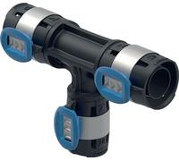 Geberit Pièce en T FlowFit 620122001 DN 20/15/20, Ø 25/20/25 mm, 11,9 cm, réduite