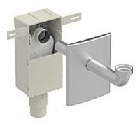 Geberit piège à odeurs Geberit 151121001 d = 50 / 56mm, boîte d'installation murale et ensemble préfabriqué, horizontal, Inox