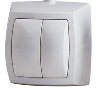 Poussoir pneumatique à encastrer double touche chromé - GEBERIT - 116.042.21.1 Gris foncé