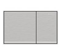Geberit Plaque d'actionnement Omega 60 Square 115081GH1 chromé brossé, pour réservoir Omega
