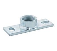 Geberit plaque de base 362.828.261 G 2000 , carrée, deux trous, avec manchon fileté G, galvanisé