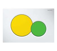 Geberit Sigma01 - Betätigungsplatte für 2-Mengen-Spülung gelb grün