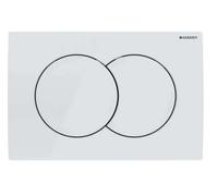 Geberit Bouton de chasse d'eau Delta01 pour WC Blanc 115.107.11.1