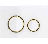 Plaque de commande Geberit Sigma21, pour rinÃ§age Ã 2 quantitÃ©s, couleur mÃ©tal laiton, Coloris: laiton / blanc - 115.652.SI.1