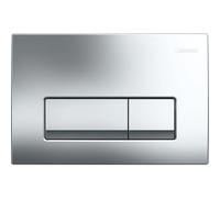 Geberit Plaque de déclenchement Delta50 pour rinçage double touche 115.119.21.1 chromé brillant Matière synthétique