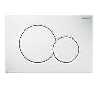 Geberit Plaque de Déclenchement Sigma 01 Citerne Haut 320 Bouton Blanc 2-Mengen