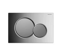 Geberit-Plaque de déclenchement Sigma 01 DUO chromé brillant - structure Réf 115.770.KA.5 - OD