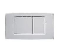 Geberit Plaque de commande Twinline30 115.899.JQ.1, double chasse, laqué chrome mat