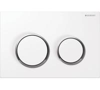 Geberit plaque de recouvrement OMEGA 20 115.085.KJ.1 2 quantités blanc/brillant vchr/blanc