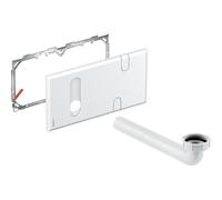 Geberit plaque de recouvrement pour boîte d'installation encastrée avec coude de raccordement blanc 116.426.11.1
