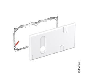 Geberit Plaque de recouvrement pour boîtier de fonctionnement encastré et siphon encastré, 116426111,
