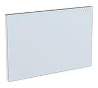 Geberit Plaque de Geberit Sigma 115766SI1 verre blanc , zinc moulé sous pression