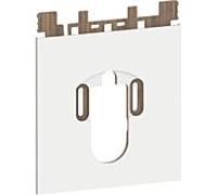 Geberit plaque design Sela 242903SI1 fond en verre blanc
