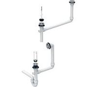 Geberit Publica kit de raccordement 152703111 pour bassin de siphon à gypse blanc -alpin