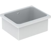 Geberit Publica lavabo 50x40 cm rectangulaire à poser blanc brillant 500.894.00.1