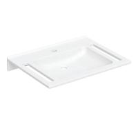 Geberit Publica lavabo 70x55 cm rectangulaire classique pour les handicapés blanc 402170016