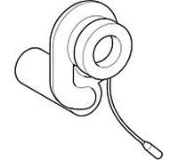 Geberit raccord d'aspiration pour contrôle d'urinoir 599063000 type 500