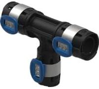 Geberit Pièce en T FlowFit 620131001 DN 15/15/12, Ø 20/20/16 mm, 11,9 cm, réduite