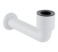 Geberit raccordement match0 152231111 Ø 50 mm, 90 degrés, avec rosace murale, pour urinoir, plastique, blanc