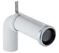 Geberit raccordement match0 152647001 Ø 110 mm, 90 degrés, avec rallonge, PP