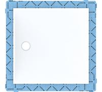 Geberit Setaplano match0 154290111 carré, blanc -alpin, 120 x 120 x 4,5 cm