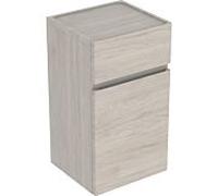 Geberit Renova Plan armoire d'appoint 501921001 39x70x36cm, 1 porte, 1 tiroir, noyer clair, feuille structurée