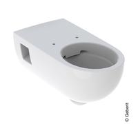 Geberit Renova Comfort - Cuvette suspendue à fond creux version haute blanc sans revêtement