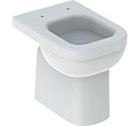 Geberit Renova Comfort - Cuvette sur pied à fond creux à poser with rim blanc sans KeraTect
