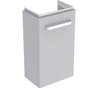 Geberit Renova Compact, élément bas pour lave-mains, avec une porte, portée réduite, 34,8x60,4x25,2cm, gris clair, 862041000