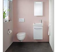 Geberit Renova Compact, élément bas pour lave-mains, avec une porte, portée réduite, 40,8x60,5x23,1cm, blanc, 501.924.01.1