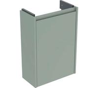 Meuble vasque Geberit Renova Compact 504081IK1 1 porte, structure/façade vert sauge / finition laquée satinée, largeur 41,2 cm