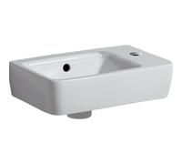 Geberit Renova Compact lave-mains avec trou de robinet à droite avec trop-plein 40x25x15cm blanc 276140000