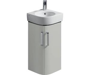Geberit Renova Compact meuble lave-mains d'angle avec 2 portes 42.5x60.4x33cm gris clair 862133000