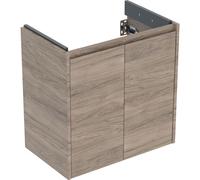 Geberit Meuble sous-vasque Renova Compact 504085JR1 2 portes 59,7 cm Noyer Hickory