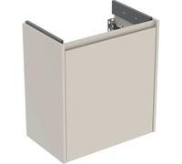 Meuble vasque Geberit Renova Compact 504084DB1 1 porte, structure/façade gris sable / finition laquée satinée, largeur 55 cm