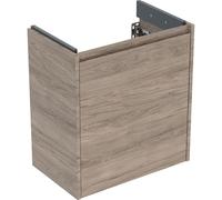 Geberit Meuble sous lavabo Renova Compact 504084JR1 – 1 porte, 55×60,5×33,7 cm – Noyer hickory