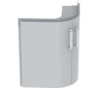 Geberit Renova Compact meuble sous lavabo d'angle, avec deux portes, 69x60,4x55cm, gris clair, 862151000