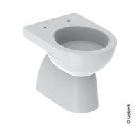 Geberit Renova lavabo à poser au sol WC 500811018 blanc KeraTect, pour réservoir à encastrer/mur, sortie verticale, partiellement fermé